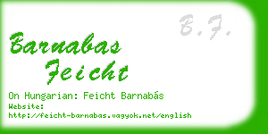 barnabas feicht business card