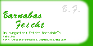 barnabas feicht business card